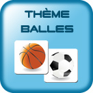 grille d'images pour enfant thème balles et ballons