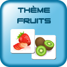 grille d'images pour enfant thème fruits