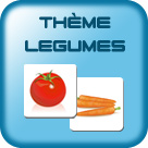 grille d'images pour enfant thème légumes